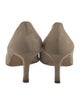 Manolo Blahnik Suede Lasercut Accents Pumps