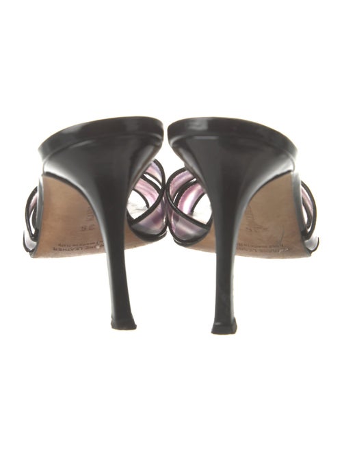 Manolo Blahnik Leather Slides