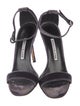Manolo Blahnik Suede Slingback Sandals