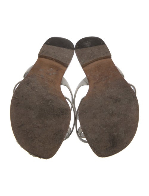 Manolo Blahnik Leather Slides