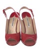 Manolo Blahnik Patent Leather Slingback Pumps