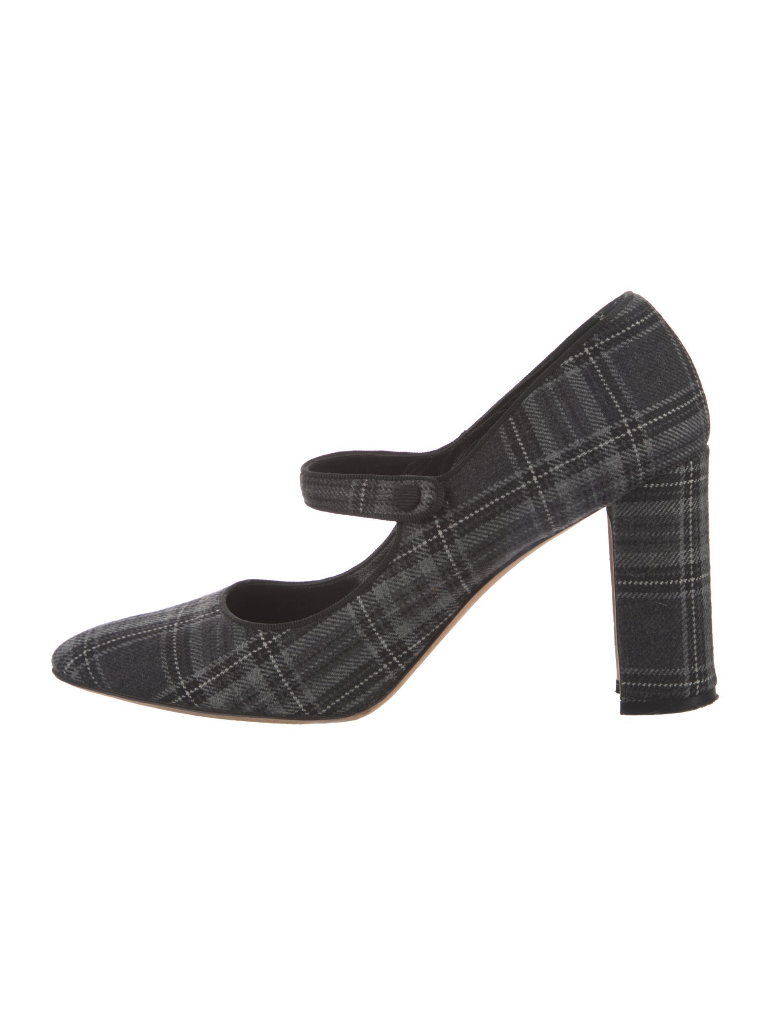 Manolo Blahnik Wool Printed Pumps