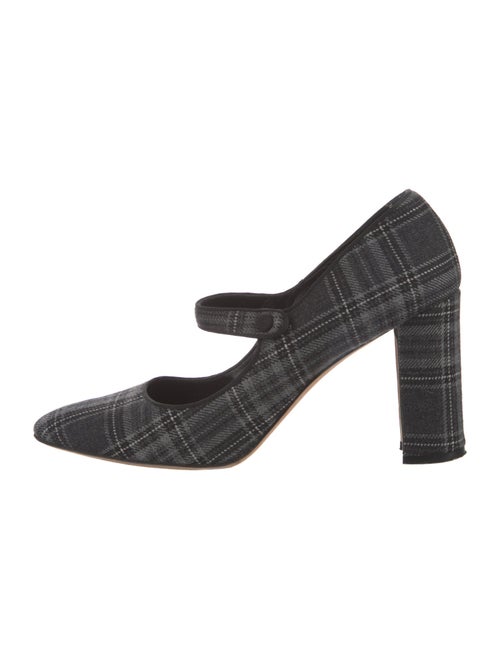 Manolo Blahnik Wool Printed Pumps