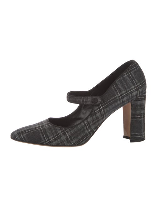 Manolo Blahnik Wool Printed Pumps
