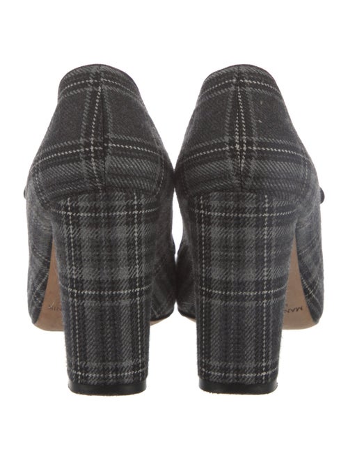 Manolo Blahnik Wool Printed Pumps
