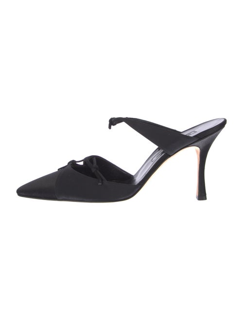 Manolo Blahnik Satin Mules