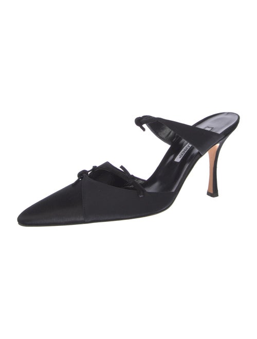 Manolo Blahnik Satin Mules