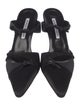 Manolo Blahnik Satin Mules