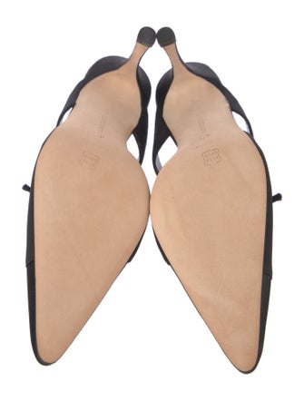 Manolo Blahnik Satin Mules