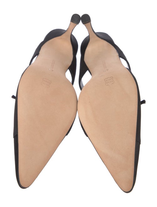 Manolo Blahnik Satin Mules