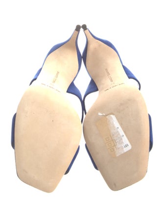 Manolo Blahnik Suede Slides