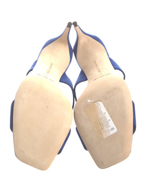 Manolo Blahnik Suede Slides