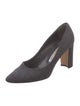 Manolo Blahnik Wool Pumps