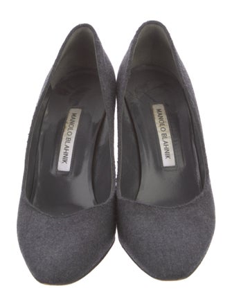 Manolo Blahnik Wool Pumps
