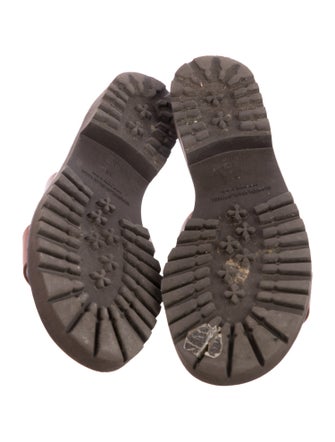 Manolo Blahnik Leather Slides