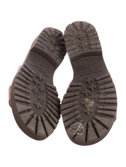 Manolo Blahnik Leather Slides