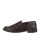 Manolo Blahnik Embossed Leather Loafers