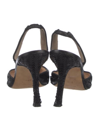 Manolo Blahnik Sequins Sequin Embellishments Slingback Pumps