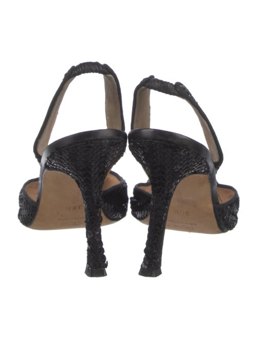 Manolo Blahnik Sequins Sequin Embellishments Slingback Pumps