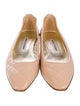 Manolo Blahnik Quilted Pattern Leather Flats