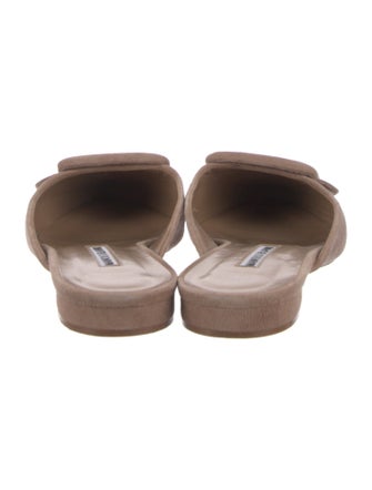 Manolo Blahnik Suede Mules