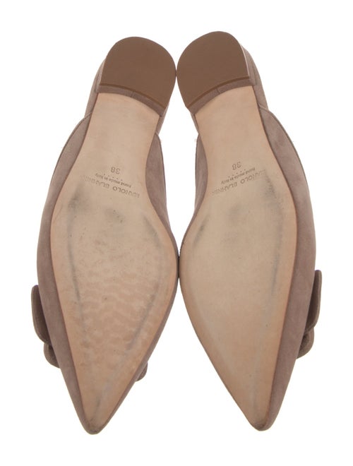 Manolo Blahnik Suede Mules