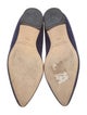 Manolo Blahnik Suede Cutout Accent Flats