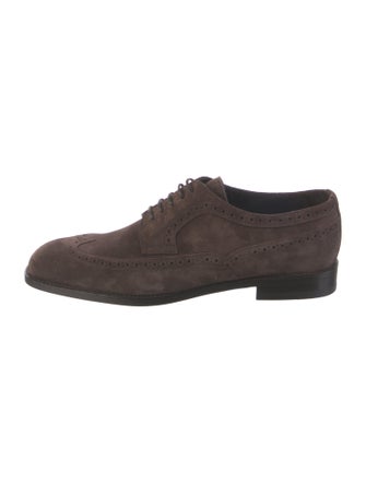 Manolo Blahnik Suede Brogues