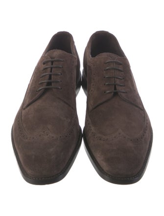 Manolo Blahnik Suede Brogues