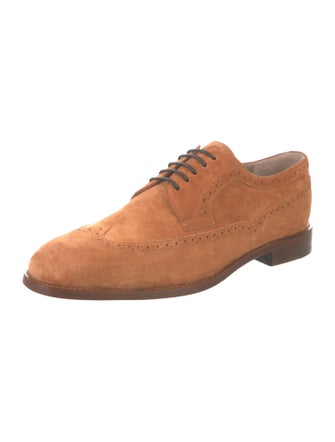 Manolo Blahnik Suede Brogues