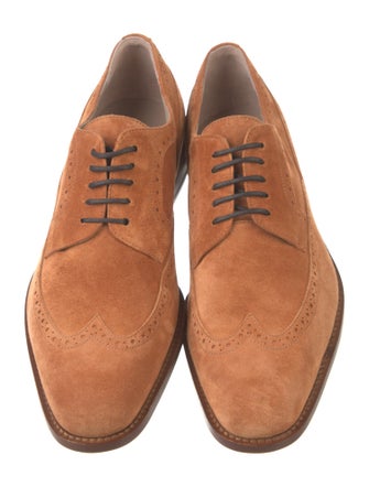 Manolo Blahnik Suede Brogues