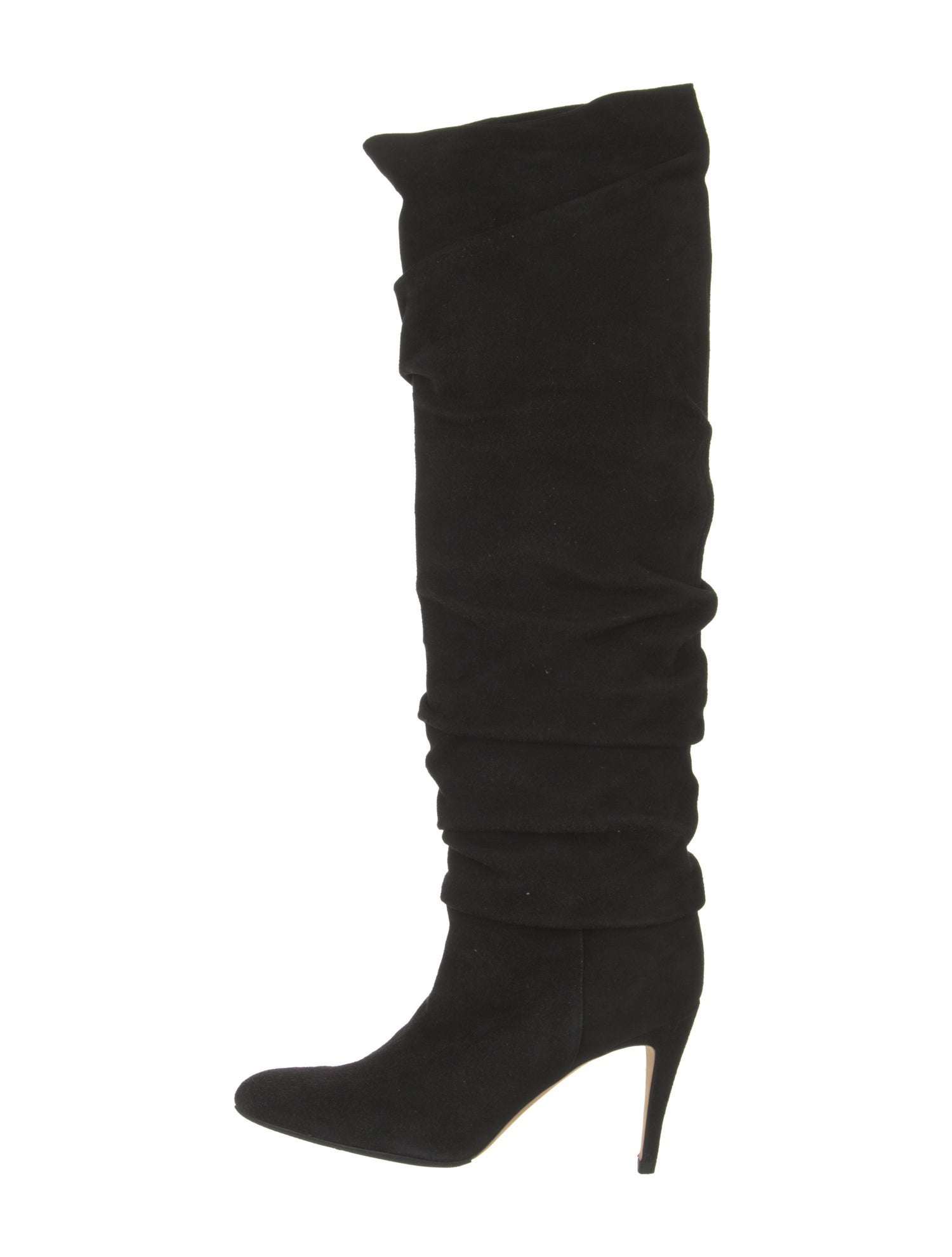 Manolo Blahnik Suede Slouch Boots