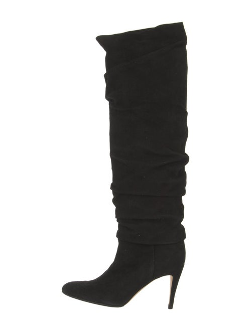Manolo Blahnik Suede Slouch Boots