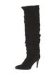 Manolo Blahnik Suede Slouch Boots