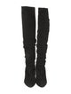 Manolo Blahnik Suede Slouch Boots