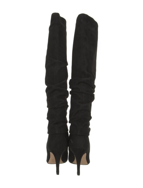 Manolo Blahnik Suede Slouch Boots