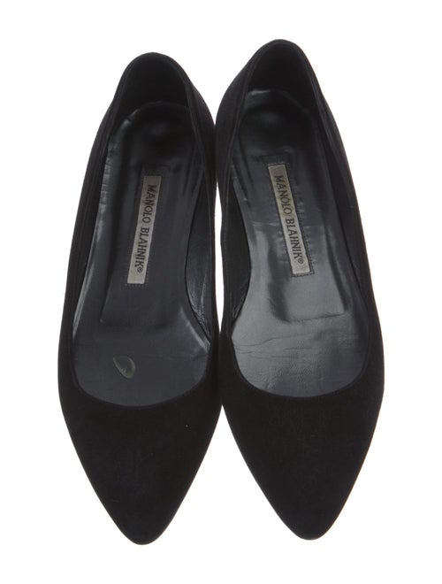 Manolo Blahnik Suede Flats
