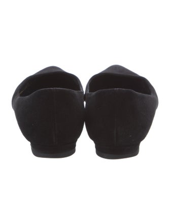 Manolo Blahnik Suede Flats