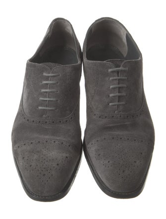 Manolo Blahnik Suede Brogues