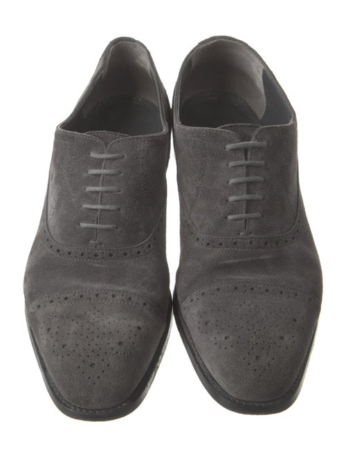 Manolo Blahnik Suede Brogues
