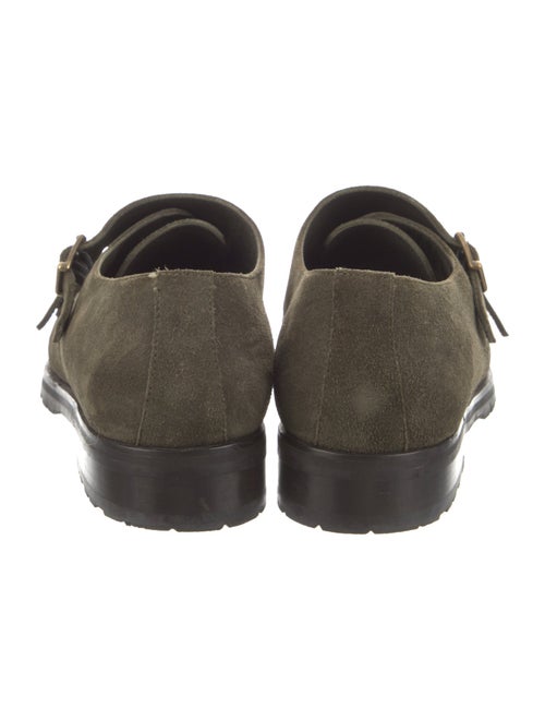Manolo Blahnik Suede Monk Straps
