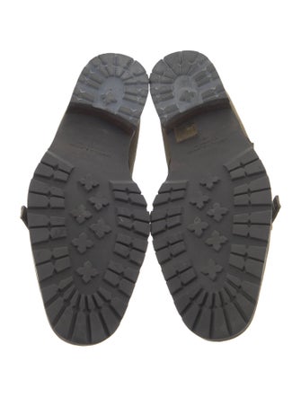 Manolo Blahnik Suede Monk Straps