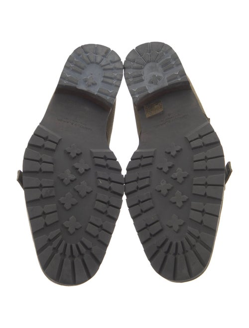 Manolo Blahnik Suede Monk Straps