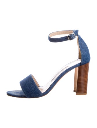 Manolo Blahnik Denim Sandals