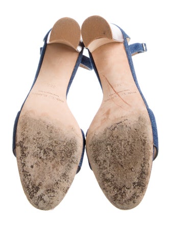 Manolo Blahnik Denim Sandals