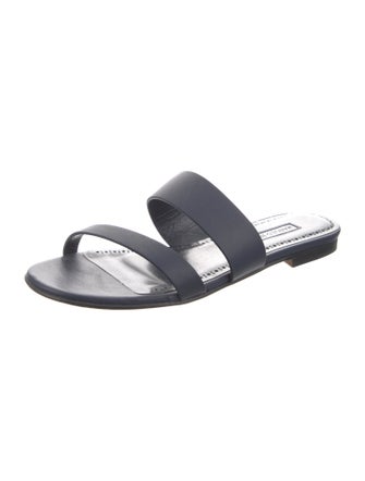 Manolo Blahnik Leather Slides