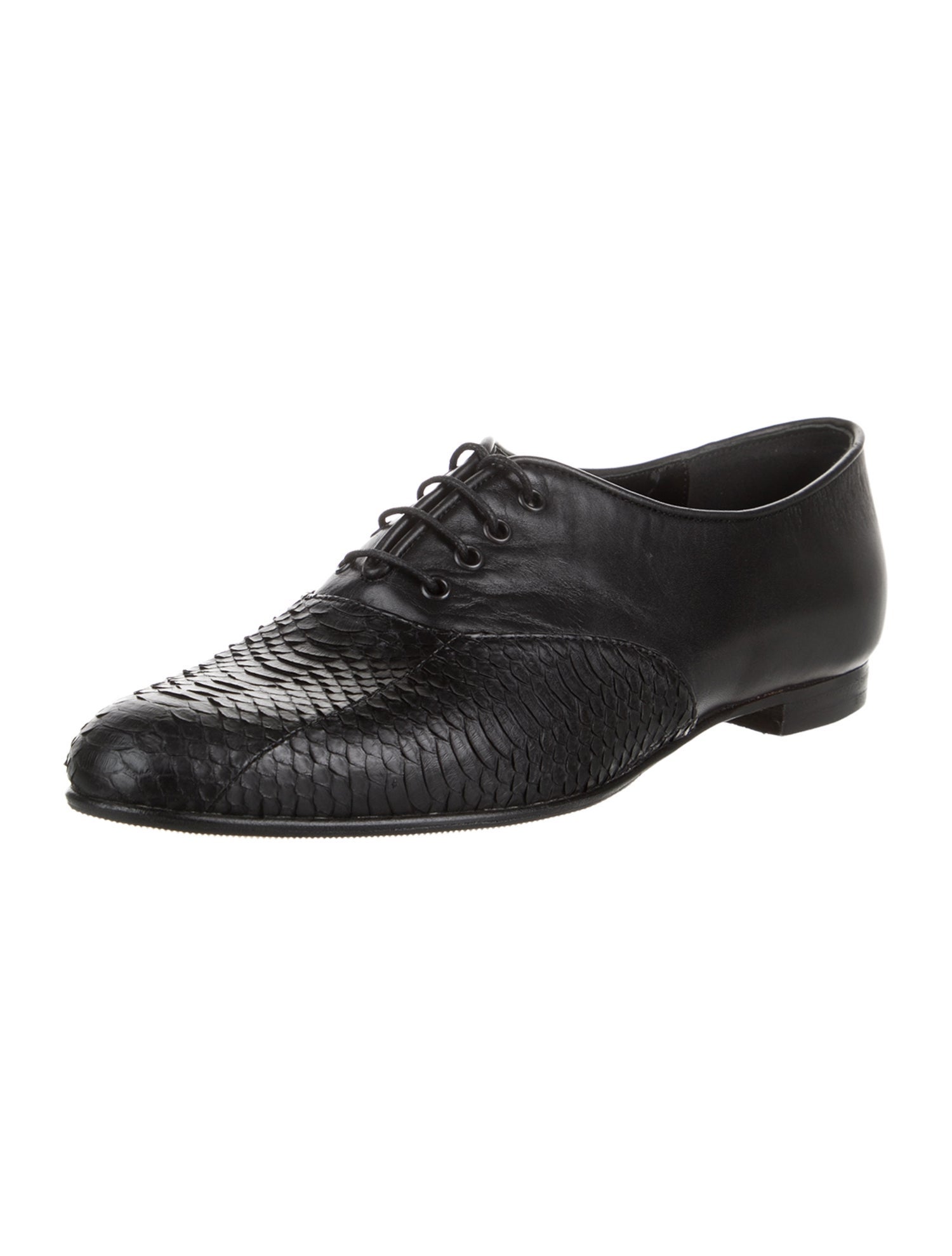 Manolo Blahnik Leather Oxfords