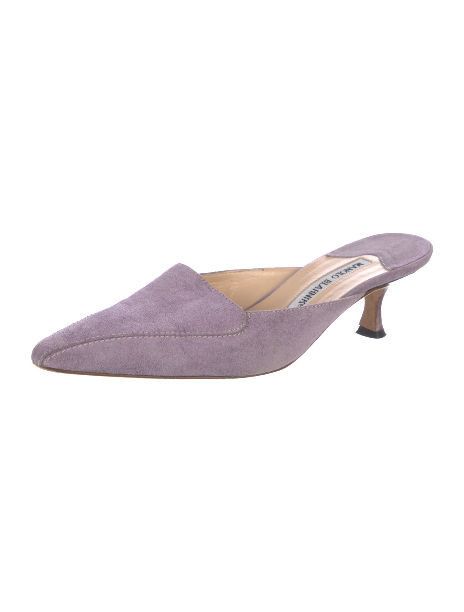 Manolo Blahnik Suede Mules