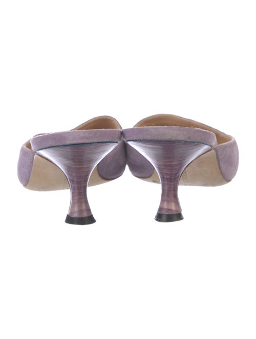 Manolo Blahnik Suede Mules