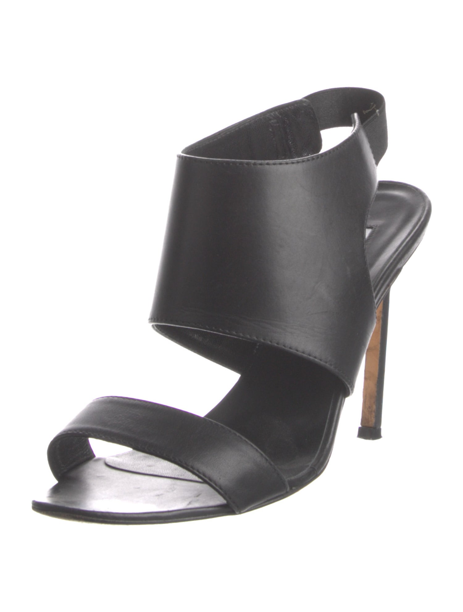 Manolo Blahnik Leather Slingback Sandals